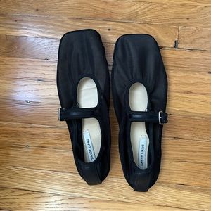 Sandy Liang Mesh Ballerinas Black - 39